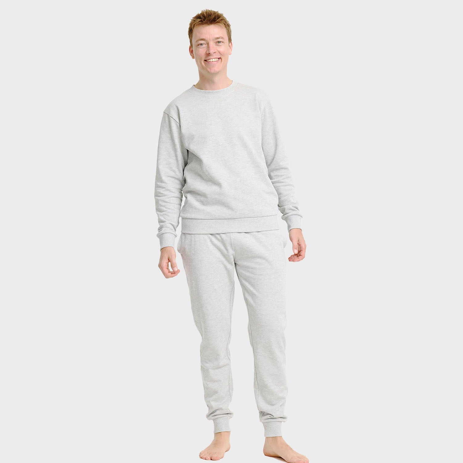 Grått sweatset – Herr